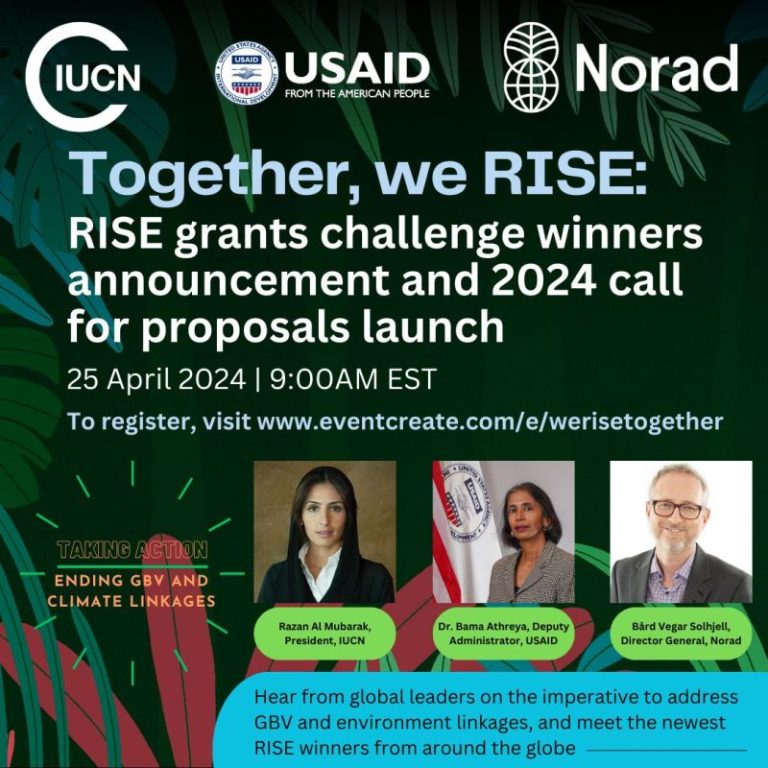 IUCN, USAID, and Norad launch 2024 RISE proposal invitation IUCN US